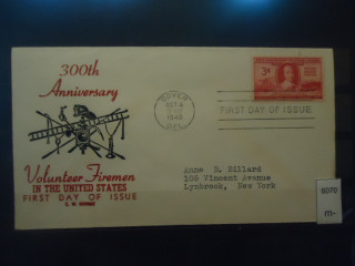 Фото марки США 1948г конверт первого дня гашения