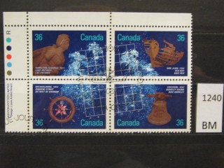 Фото марки Канада 1987г квартблок