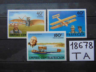Фото марки Центральная Африка авиапочта 1978г **