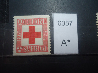Фото марки Швеция 1945г *