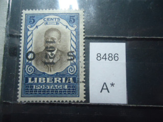 Фото марки Либерия 1921г надпечатка