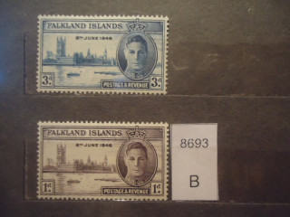 Фото марки Брит. Фолклендские острова 1946г серия *