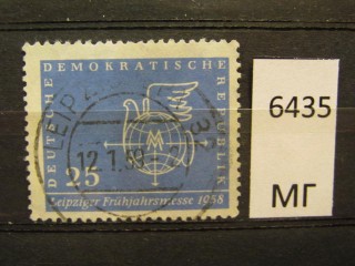 Фото марки ГДР 1958г