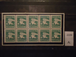 Фото марки США 1984-85гг малый лист **