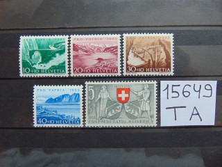Фото марки Швейцария серия 1953г **