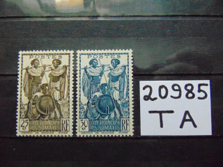 Фото марки Французское Сомали 1938г **