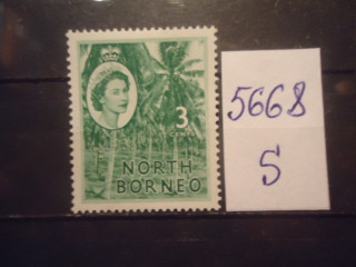 Фото марки Северное Борнео 1954г *