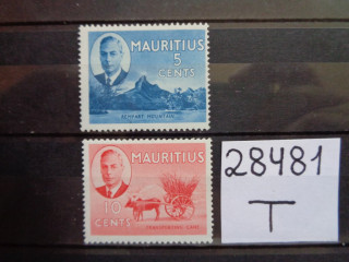 Фото марки Британский Маврикий 1950г **