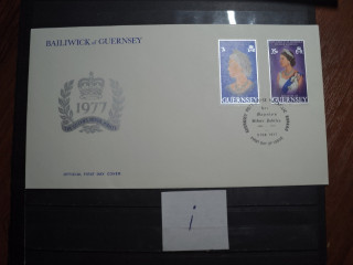Фото марки Брит. Герсей 1977г конверт FDC