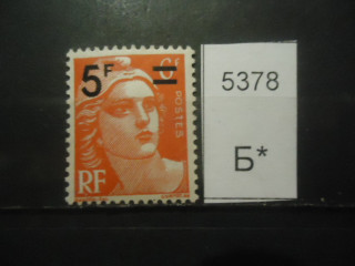 Фото марки Франция 1949г надпечатка **