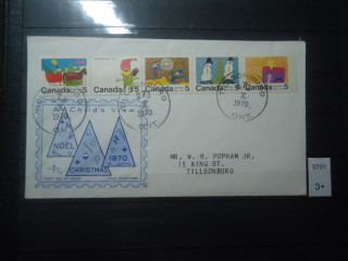 Фото марки Канада 1970г конверт