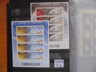 Фото марки Британский Гибралтар серия в малых листах 1995г **