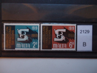 Фото марки Мальта серия 1969г *