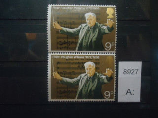 Фото марки Великобритания 1972г 2 одинаковые марки **