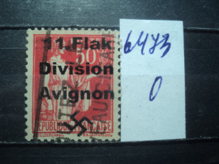 Фото марки Германская оккупация Франции 1940-44гг