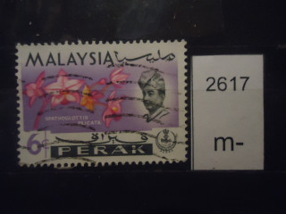 Фото марки Малайзия шт Перак 1965г