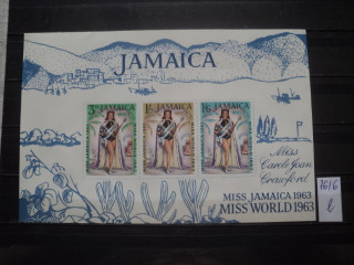 Фото марки Ямайка блок 1963г **