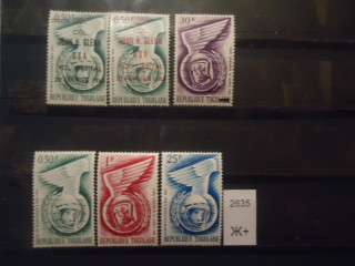 Фото марки Того 1962г (9€) надпечатка **