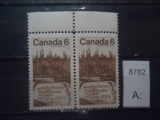 Фото марки Канада 1970г 2 одинаковые марки **