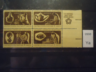 Фото марки США 1972г квартблок **