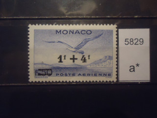 Фото марки Монако 1945г надпечатка *