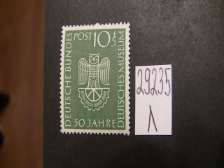Фото марки Германия ФРГ 1953г **