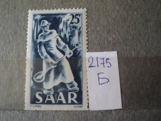 Фото марки Германия СААР 1949г *