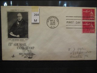 Фото марки США 1962г FDC (первый день гашения)