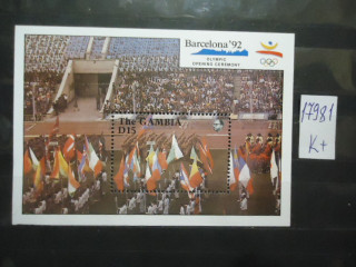 Фото марки Гамбия 1990г (10€) **