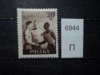 Фото марки Польша 1955г *