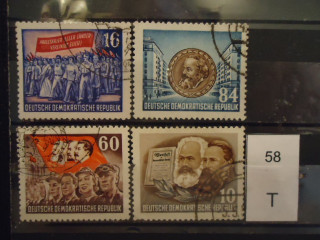 Фото марки Германия ГДР 1953г 180 €