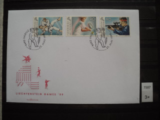 Фото марки Лихтенштейн конверт