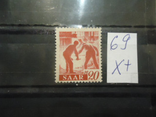 Германия СААР 1947г ** фотография марки Фото марки Германия СААР 1947г **