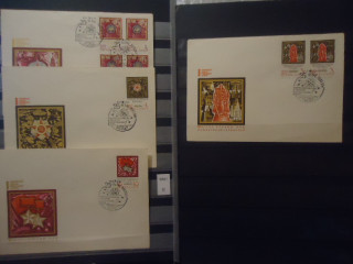 Фото марки СССР 1970г 4 конверта КПД с серией марок 3890-94