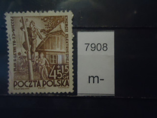 Фото марки Польша 1951г *