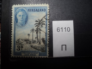 Фото марки Ньяссаленд 1945г