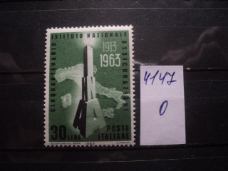 Фото марки Италия 1963г **