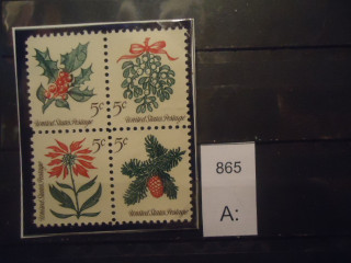 Фото марки США 1964г сцепка **