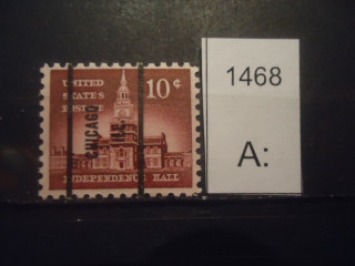 Фото марки США надпечатка без года **