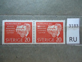 Фото марки Швеция 1961г пара *