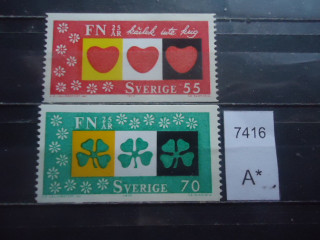 Фото марки Швеция 1970г **