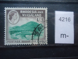 Фото марки Родезия/Ньяссаленд 1959г