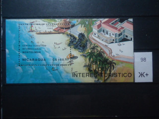 Фото марки Никарагуа 1986г блок (5€) **