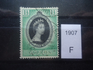 Фото марки Брит. Кипр 1953г