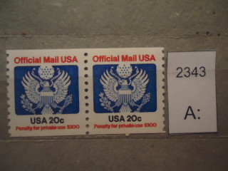 Фото марки США 1983г пара **