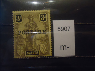 Фото марки Брит. Мальта 1926г надпечатка *