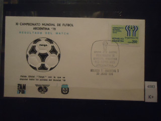 Фото марки Аргентина 1978г конверт