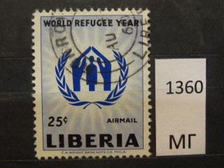 Фото марки Либерия 1960г