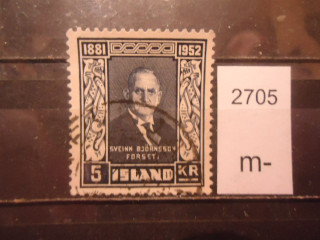 Фото марки Исландия 1952г