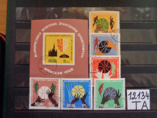 Фото марки Польша серия+блок 1963г